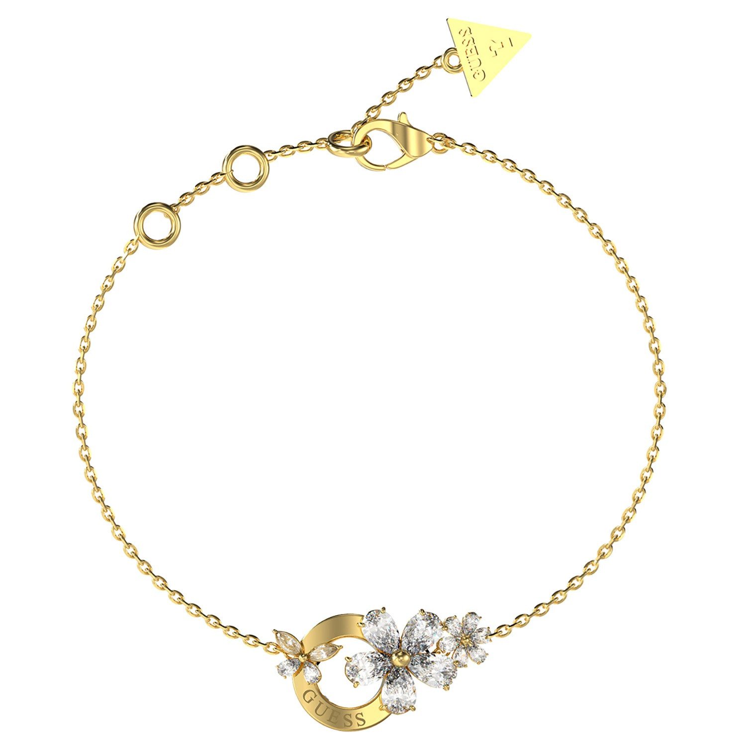 Guess Gliederarmband Lily Flowers Goldfarben S günstig online kaufen