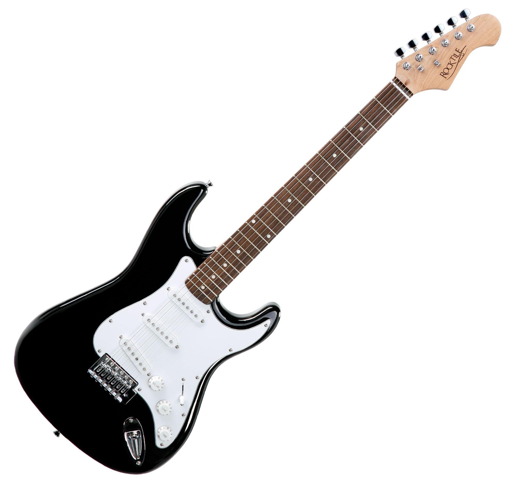 Rocktile E-Gitarre Banger's Pack elektrische Gitarre Komplettset, Banger's Set, inkl. Verstärker, Tasche, Kabel, Gurt, Schule, inkl. Verstärker, Tasche, Kabel, Gurt, Schule
