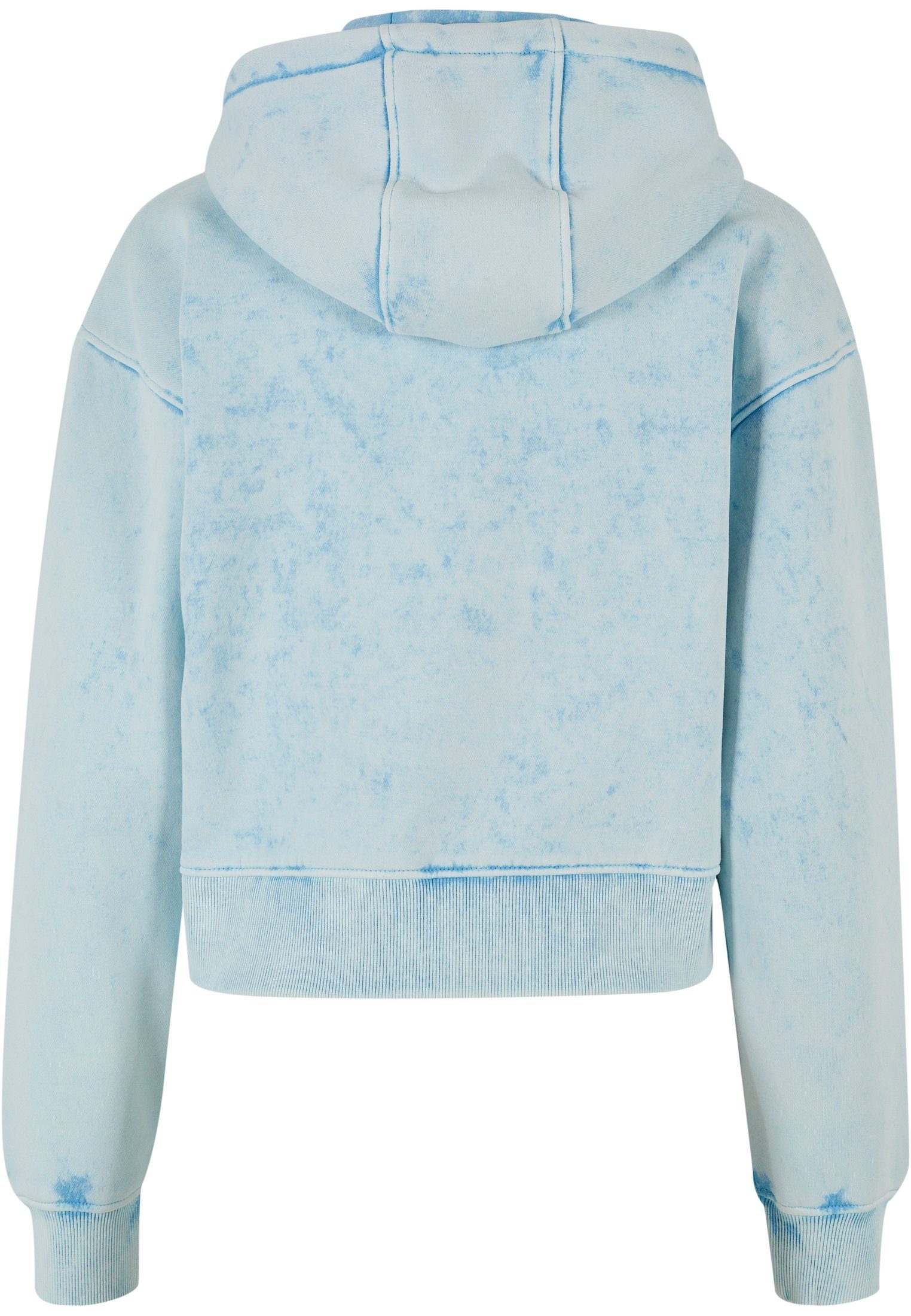 Short Towel (1-tlg) Sweatjacke Damen CLASSICS URBAN Hoody Oversized Washed balticblue Zip Ladies