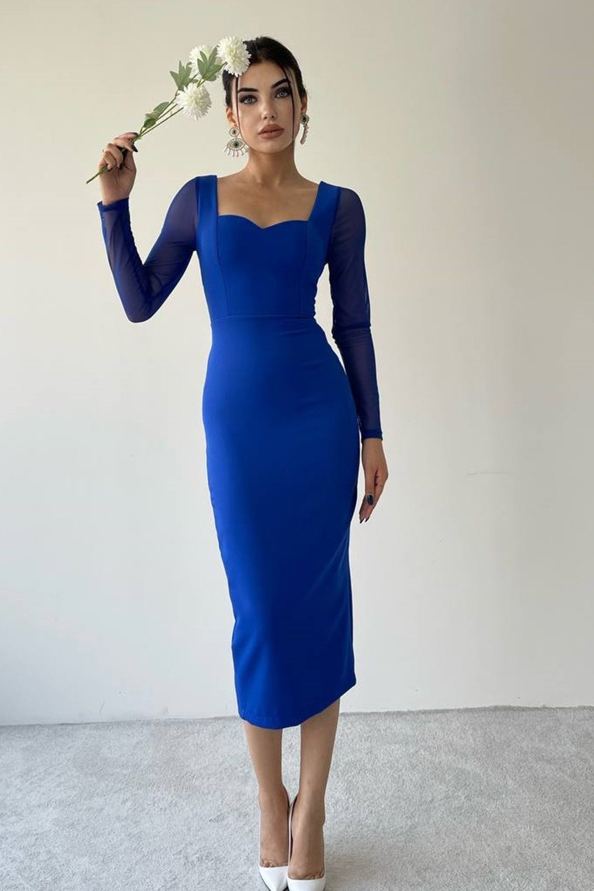WOMAN VISION Maxikleid Damen Abendkleid, Midi-Bleistiftkleid günstig online kaufen