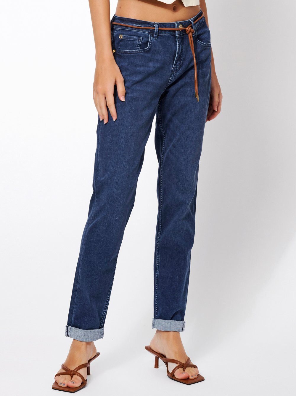 ROSNER 5-Pocket-Jeans Masha_097 mit Gürtel günstig online kaufen