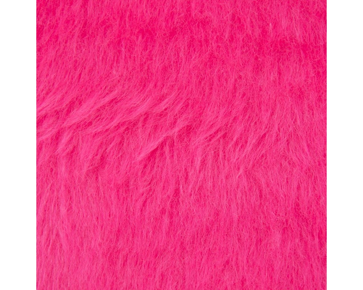 Thumbnail - SCHÖNER LEBEN. Stoff Fellimitat Pelzimitat Kunstfell Stoff pink Kurzhaar 1,5m Breite