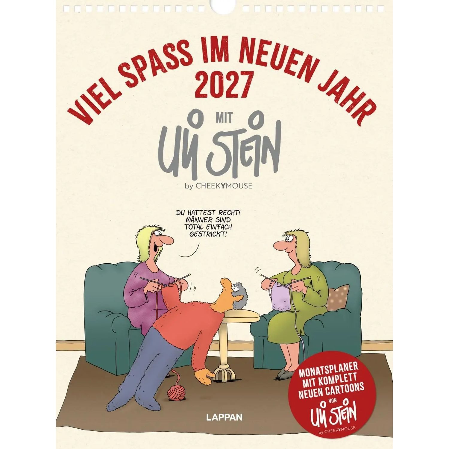 Lappan Verlag Wandkalender Viel Spaß im neuen Jahr 2027 mit Uli Stein: Monatsplaner mit...