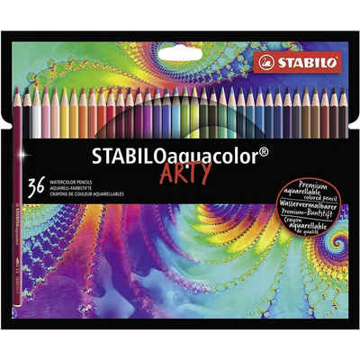 STABILO Aquarellstifte STABILO aquacolor ARTY Aquarell-Farbstift - 36er Set