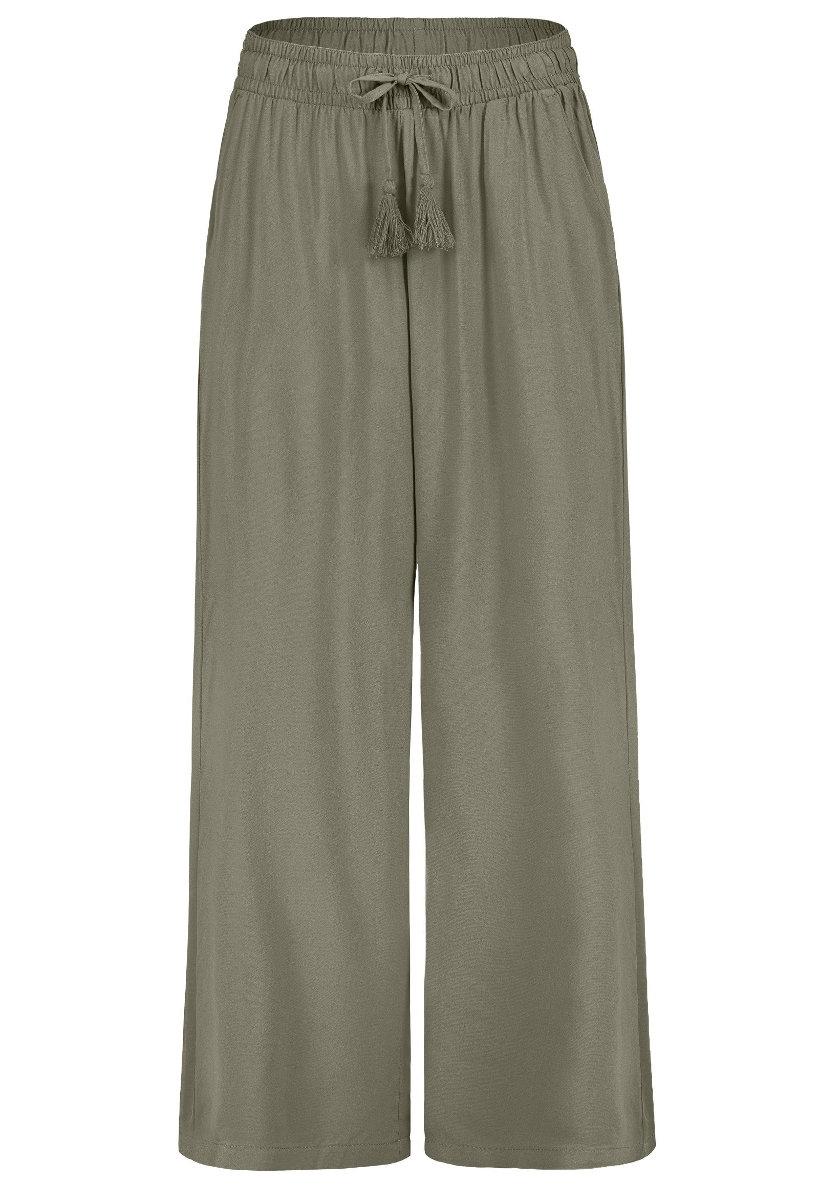 SUBLEVEL Chinos Damen Luftige Sommerhose Freizeit Weit geschnitten Stoffhos günstig online kaufen
