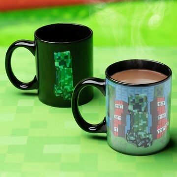 Paladone Tasse Minecraft Creeper Explosion Kaffeebecher mit Wärmeeffekt