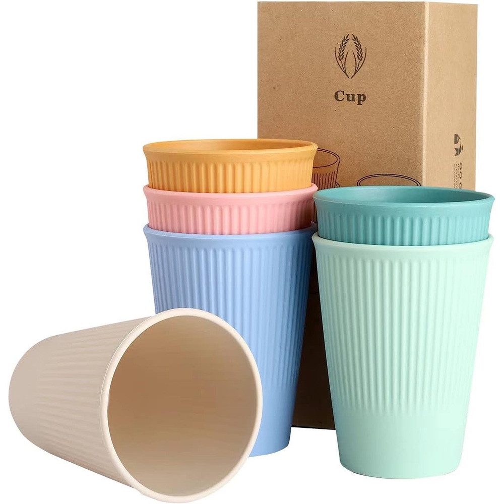 TUWENA Tasse 6 Kaffeetassen, Trinkbecher für Kinder und Erwachsene