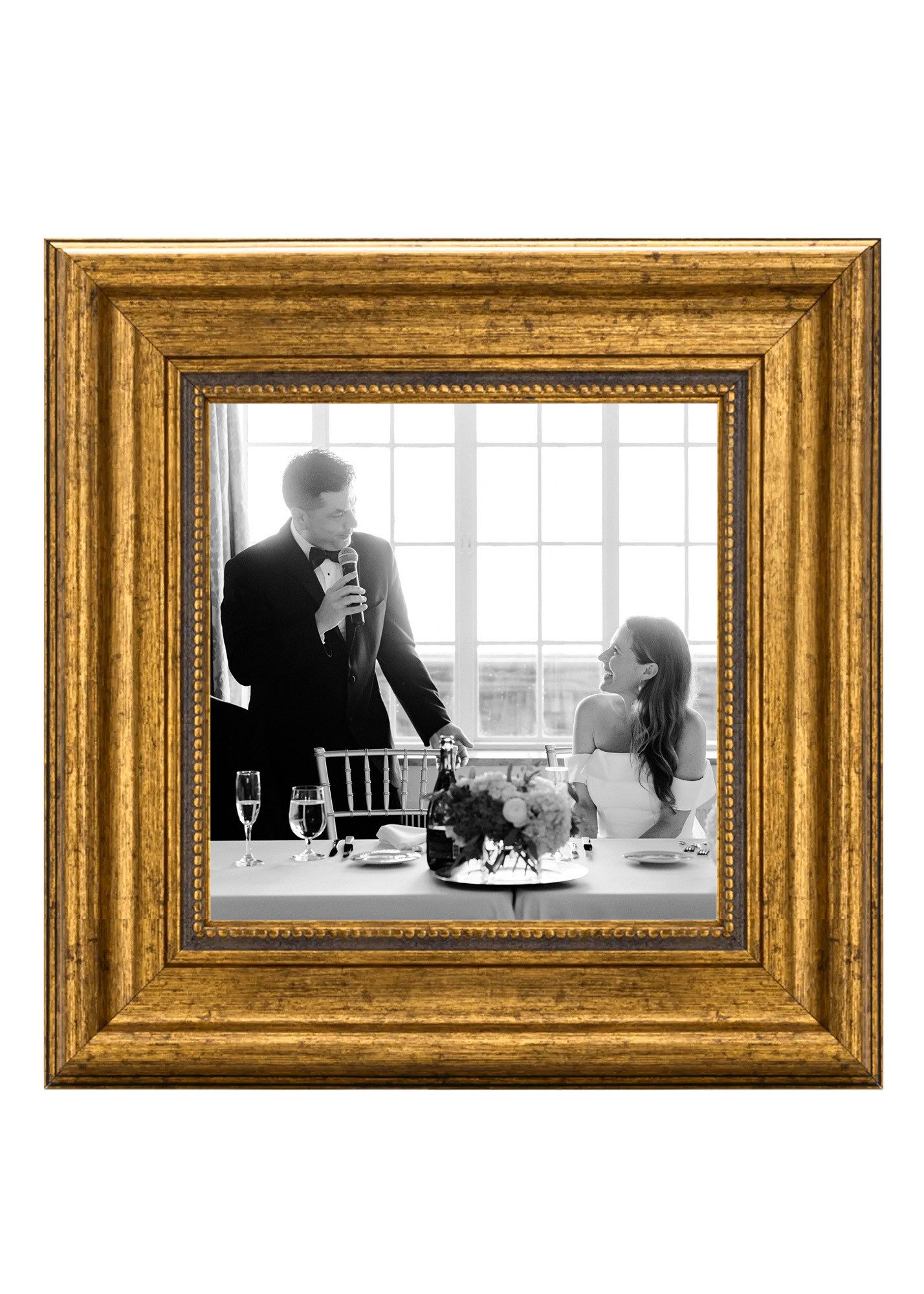 CABBEL Bilderrahmen Vintage Barock-Bilderrahmen Gold & Silber, Wohnzimmer, viele Größen, (1 St), hochwertige Verarbeitung, Dekorativ & Elegant, Antik Look für Poster