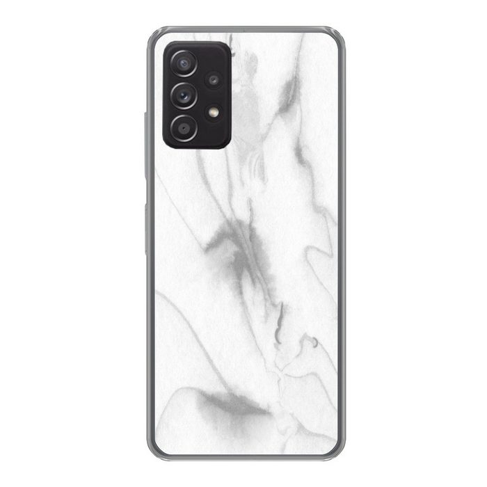 MuchoWow Handyhülle Marmor - Grau - Weiß - Abstrakt - Marmoroptik Handyhülle Telefonhülle Samsung Galaxy A33