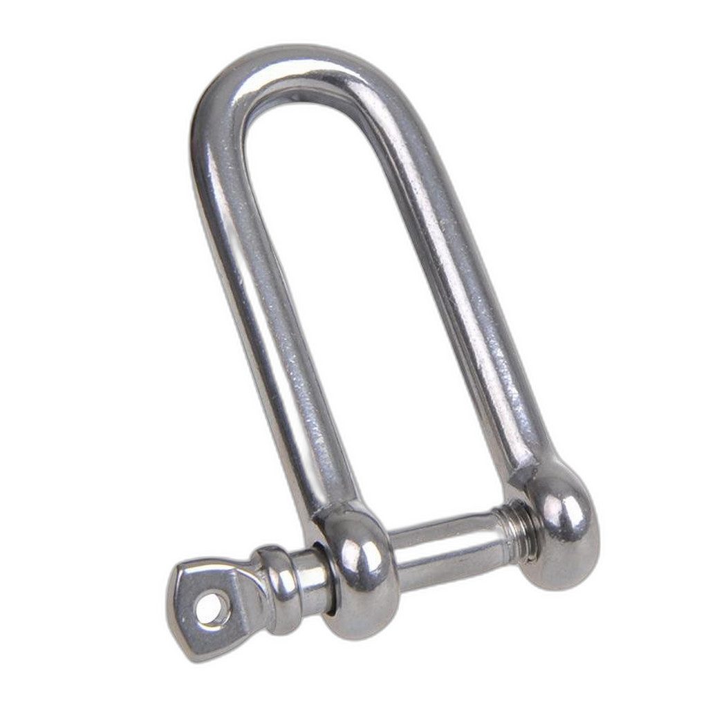Seilflechter Blindniete D-Schäkel 8mm, A4 RVS AISI 316, 3.200 daN
