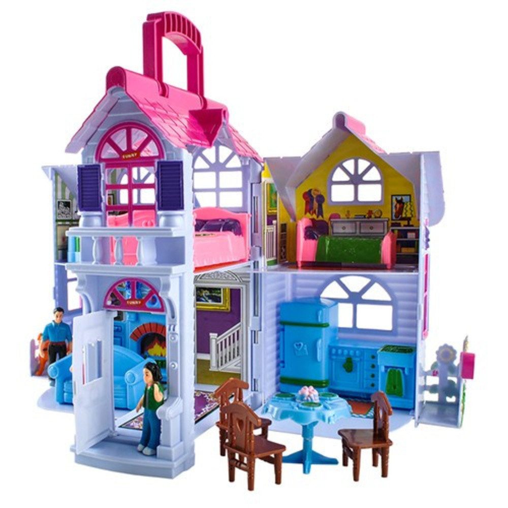 KRUZZEL Puppenhaus Spielhaus Puppen, (Spar-Set, 1-tlg., günstig online kaufen