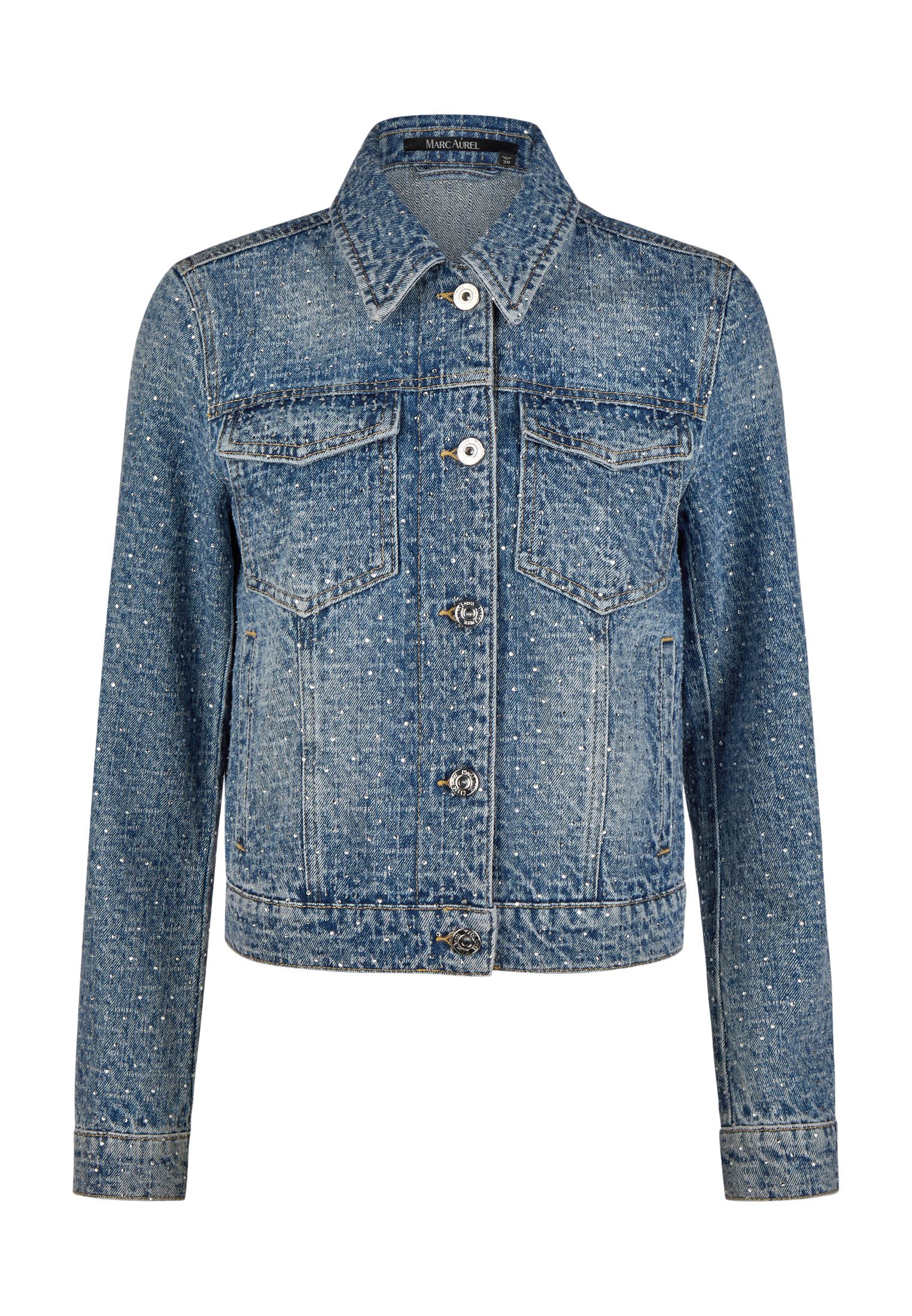 MARC AUREL Jeansjacke mit Drop Needle Muster
