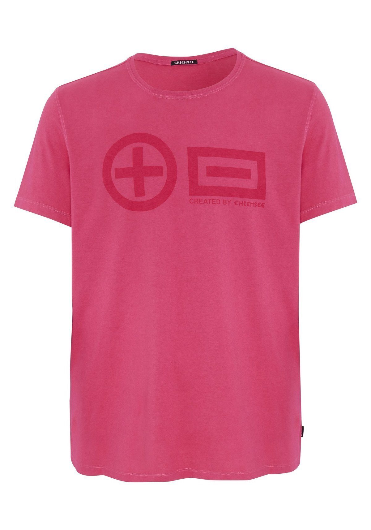Chiemsee T-Shirt Herren T-Shirt - SABANG, Rundhals, Baumwolle Pink