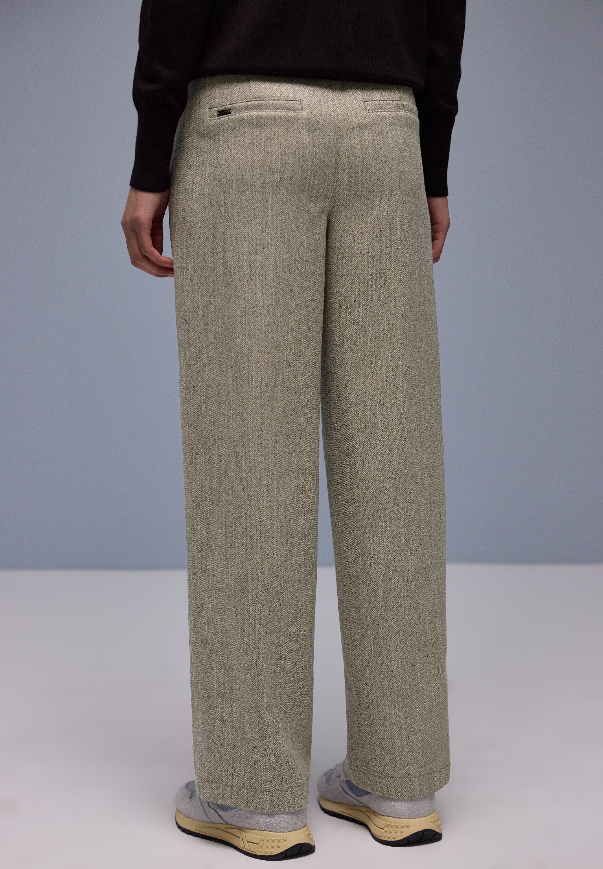 STREET ONE Stoffhose in Melange-Optik günstig online kaufen