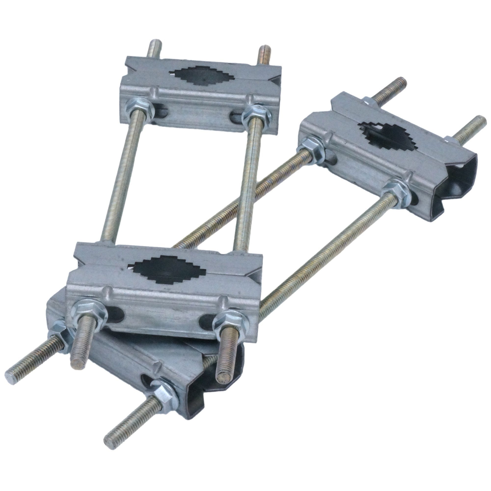 DSO SET 2x Doppel-Schelle Mastschelle 30-HQ - Halterung für SAT-Anlagen Computer-Kabel