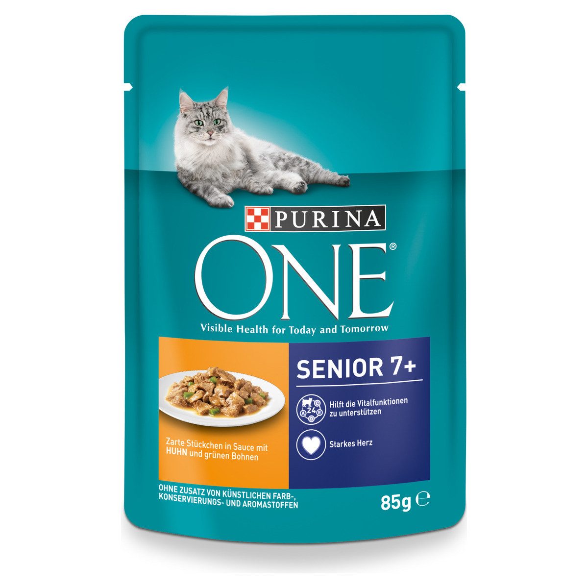 Purina ONE Senior7 mit Huhn und grünen Bohnen 85 g