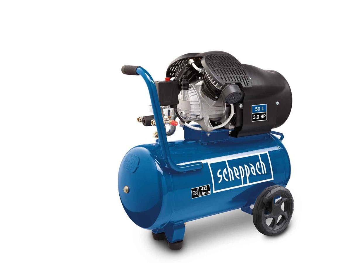 Scheppach Kompressor HC53DC, 2200 W, max. 10 bar, 50 l, hohe Luftleistung von 412 l/min