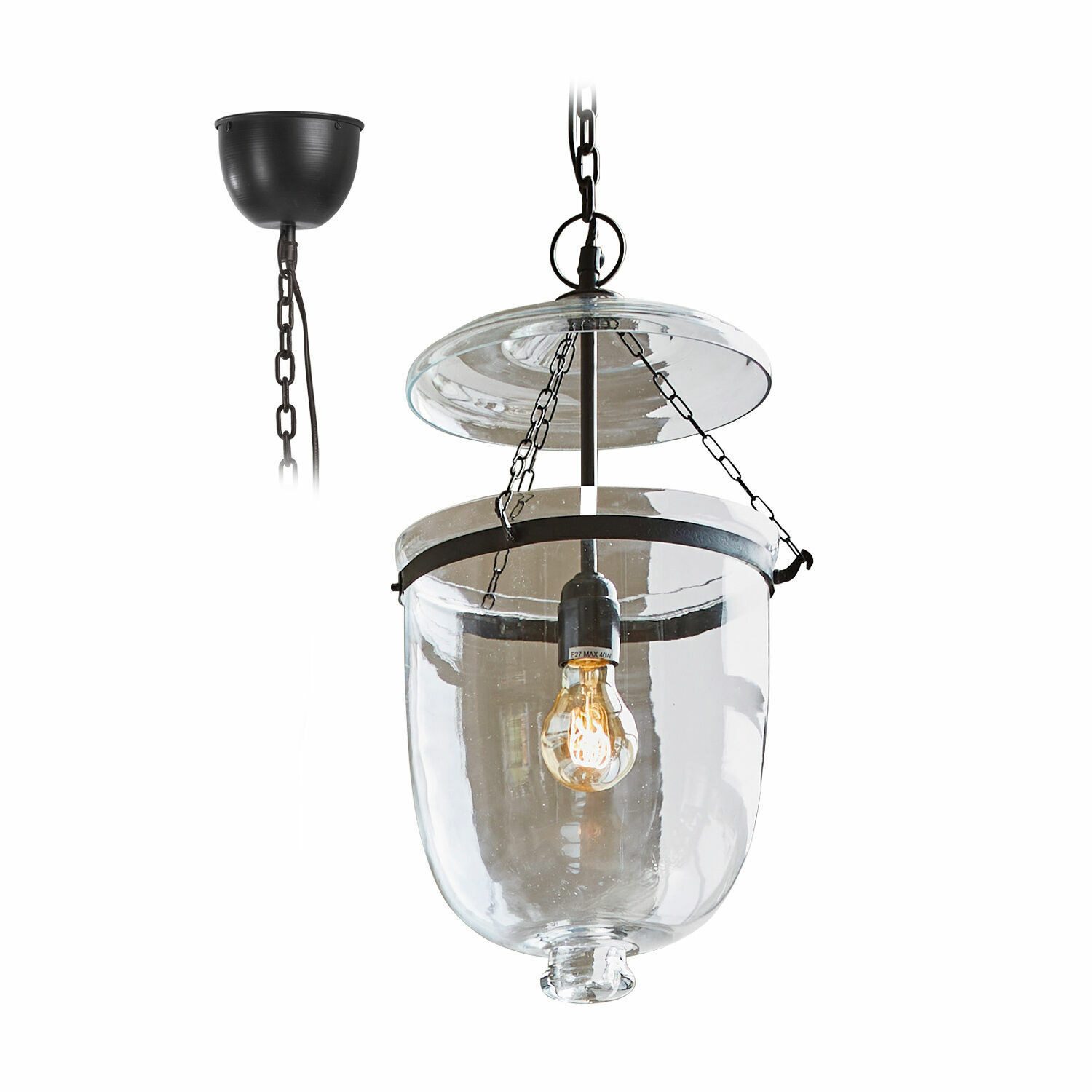 Mirabeau Außen-Wandleuchte Hängelampe Lanta klar