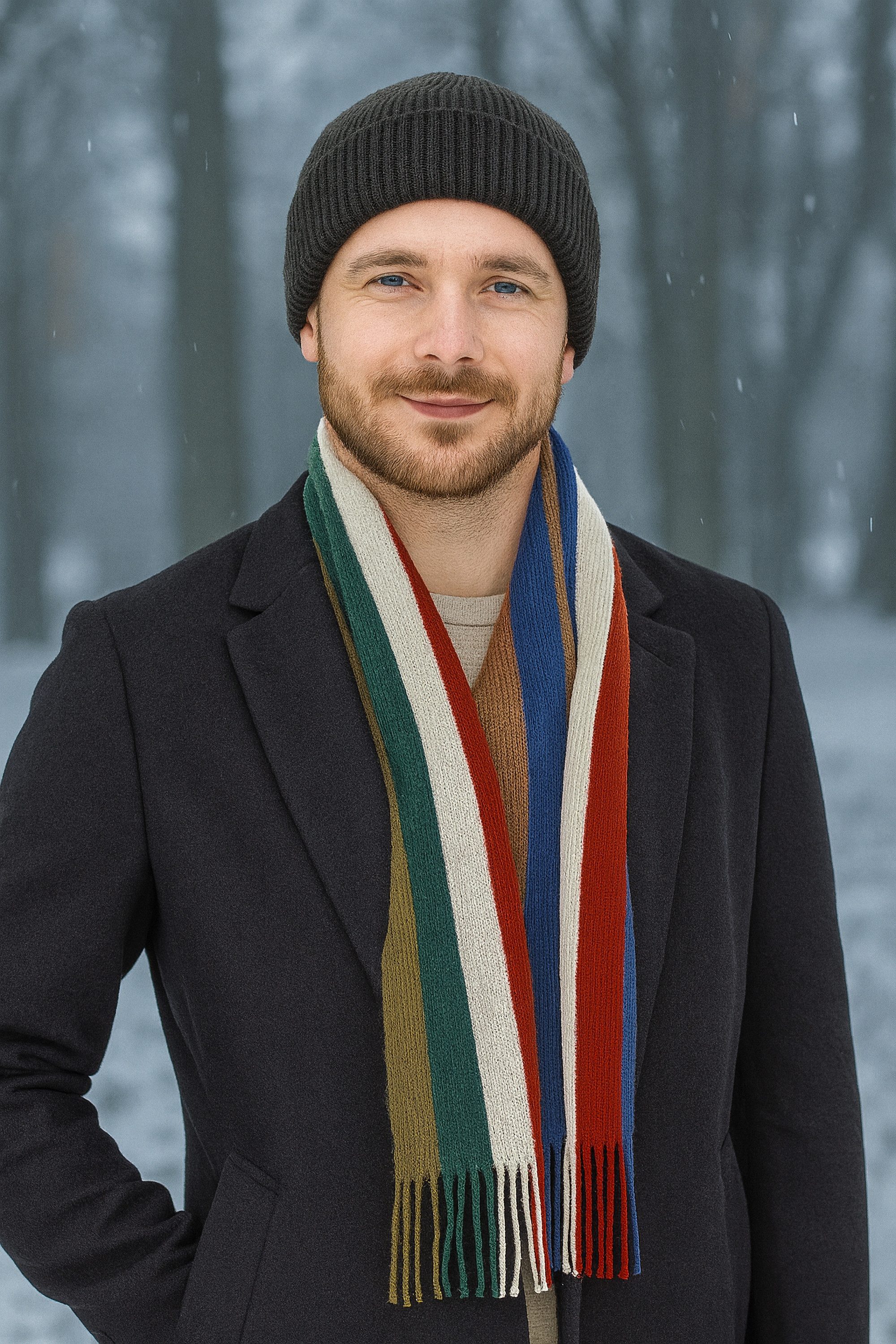 COLLEZIONE ALESSANDRO Wollschal Light, schmaler Schal, Made in Italy