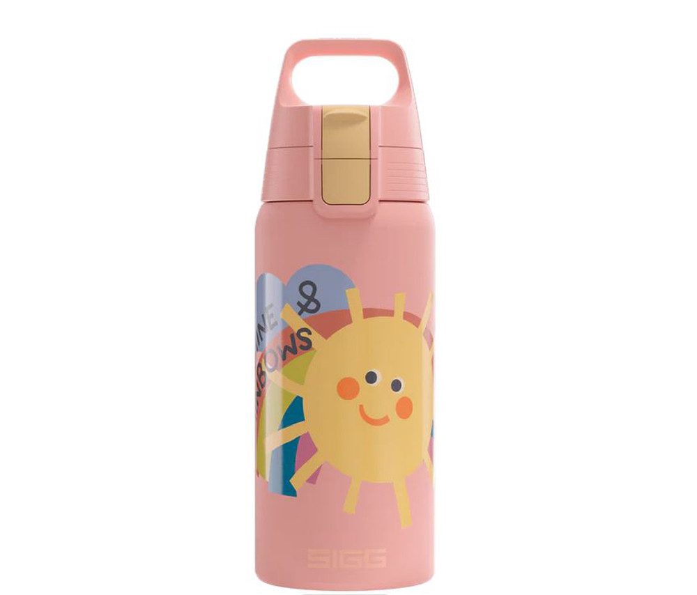Sigg Isolierflasche Robuste Kinder-Trinkflasche mit farbenfrohen Designs, 100 % auslaufsicher und auch für kohlensäurehaltige Getränke geeignet