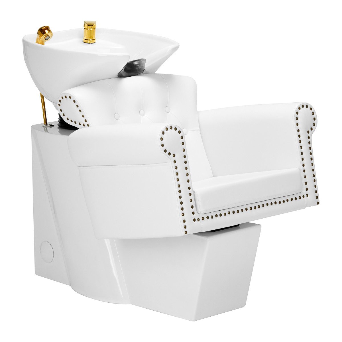 Gabbiano Waschbecken Friseurwaesche Berlin gold weiss