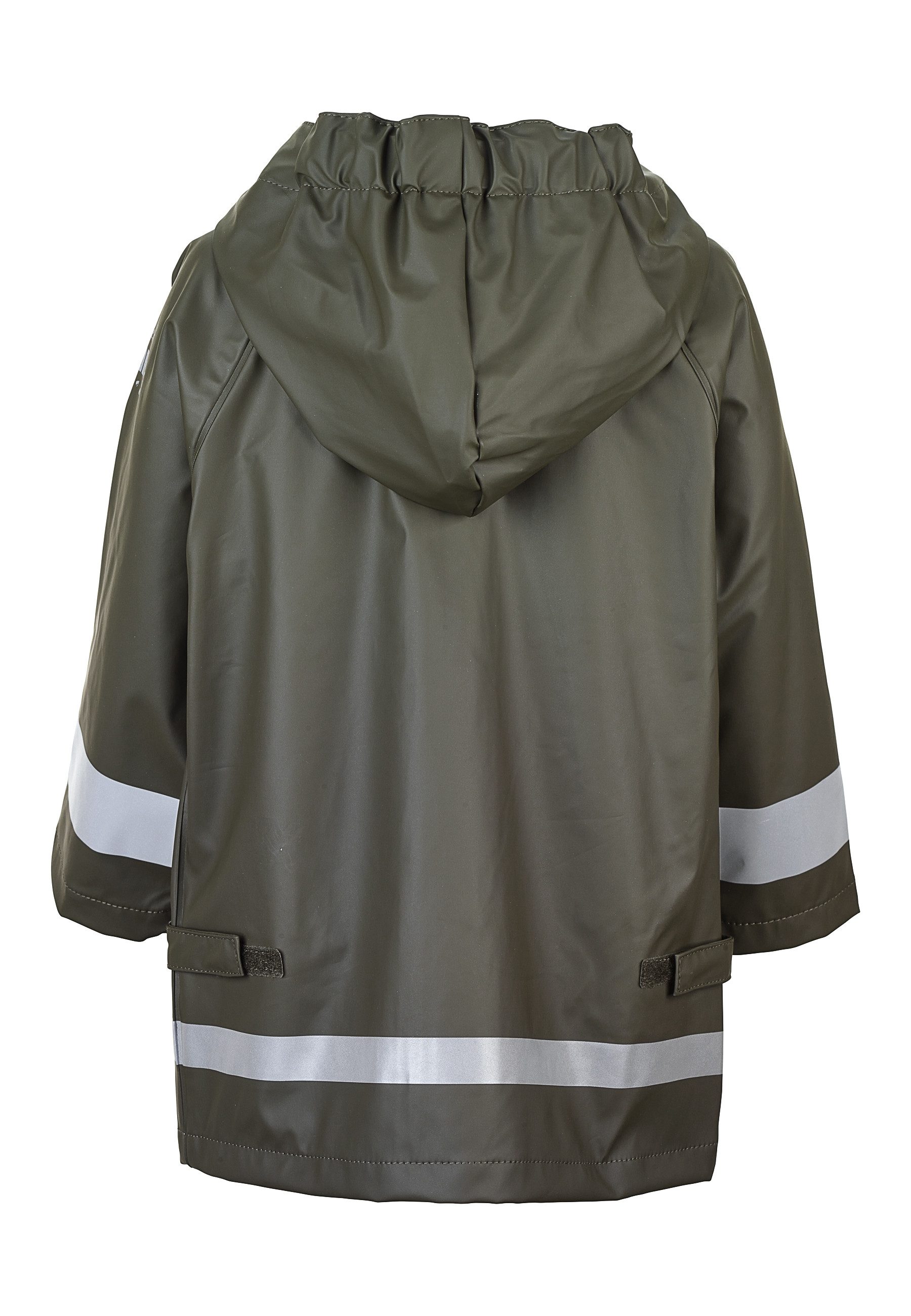 Sterntaler® Regenjacke Regenjacke ungefüttert uni (1-St) Wasserdichte Regenjacke mit verschweißten Nähten, Reflektoren & Zipper