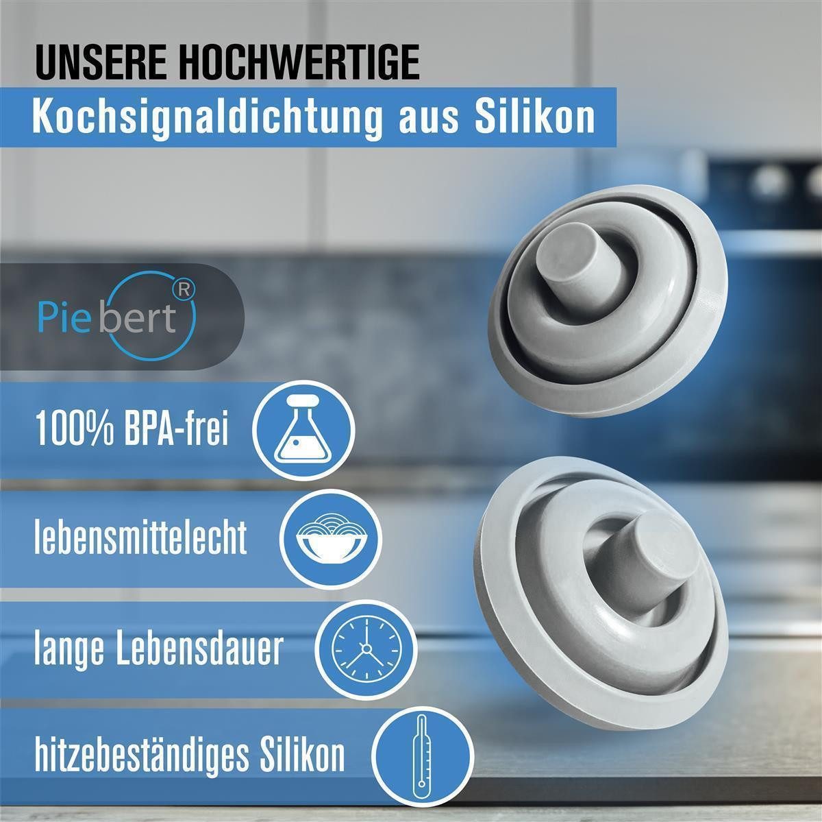 Piebert Schnellkochtopf-Dichtungsring Piebert Fix Kochsignaldichtung 39155 für WMF Perfect & Perfect Plus – Bild 4 von 5