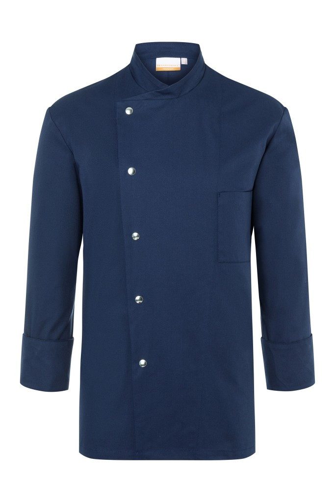 Karlowsky Fashion Kochjacke KARLOWSKY Herren Kochjacke LARS Druckknöpfe Regular-Fit Marine