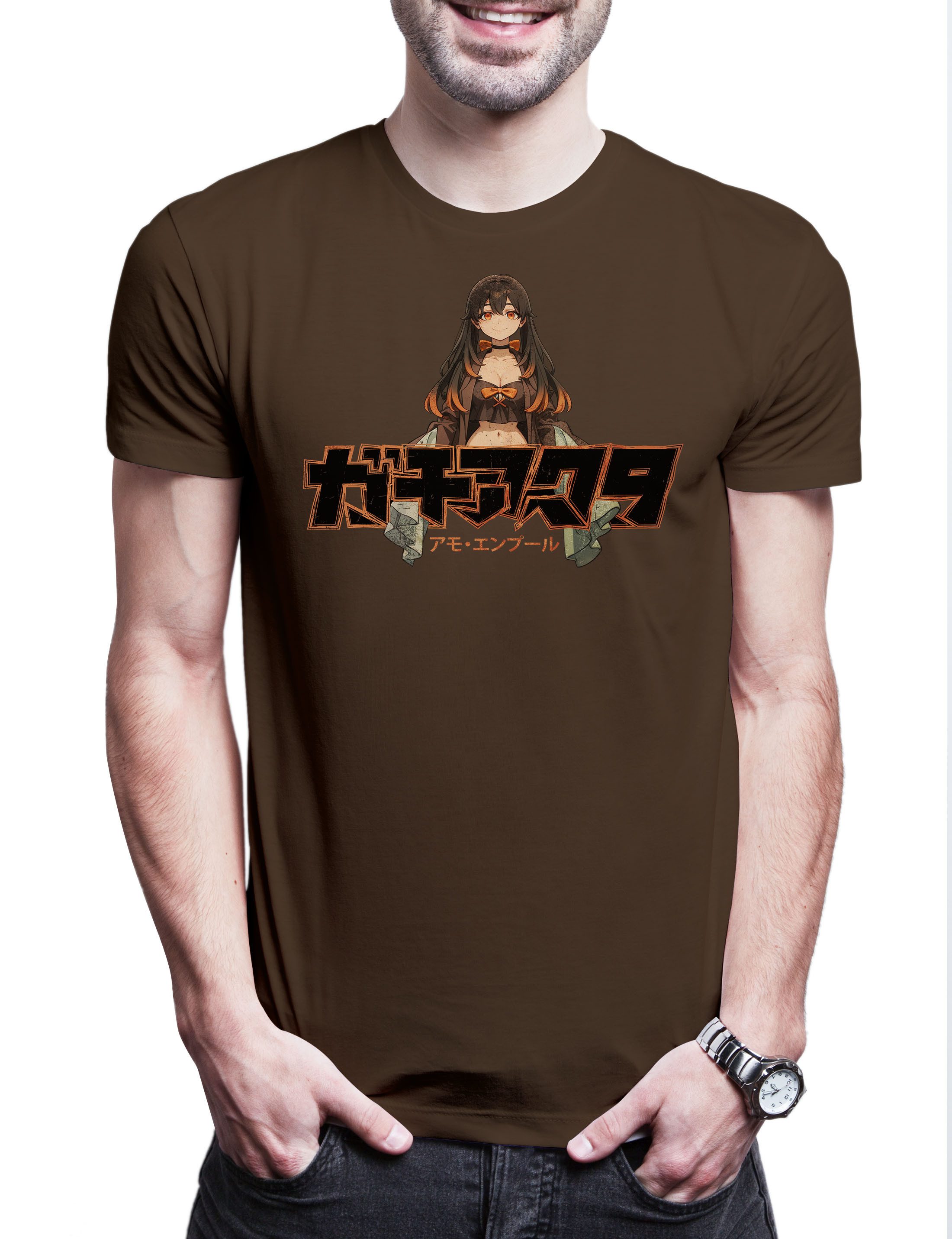 Print-Shirt Amo Empool Herren T-Shirt Zanka Manga Gachiakuta Movie Enjin Rudo