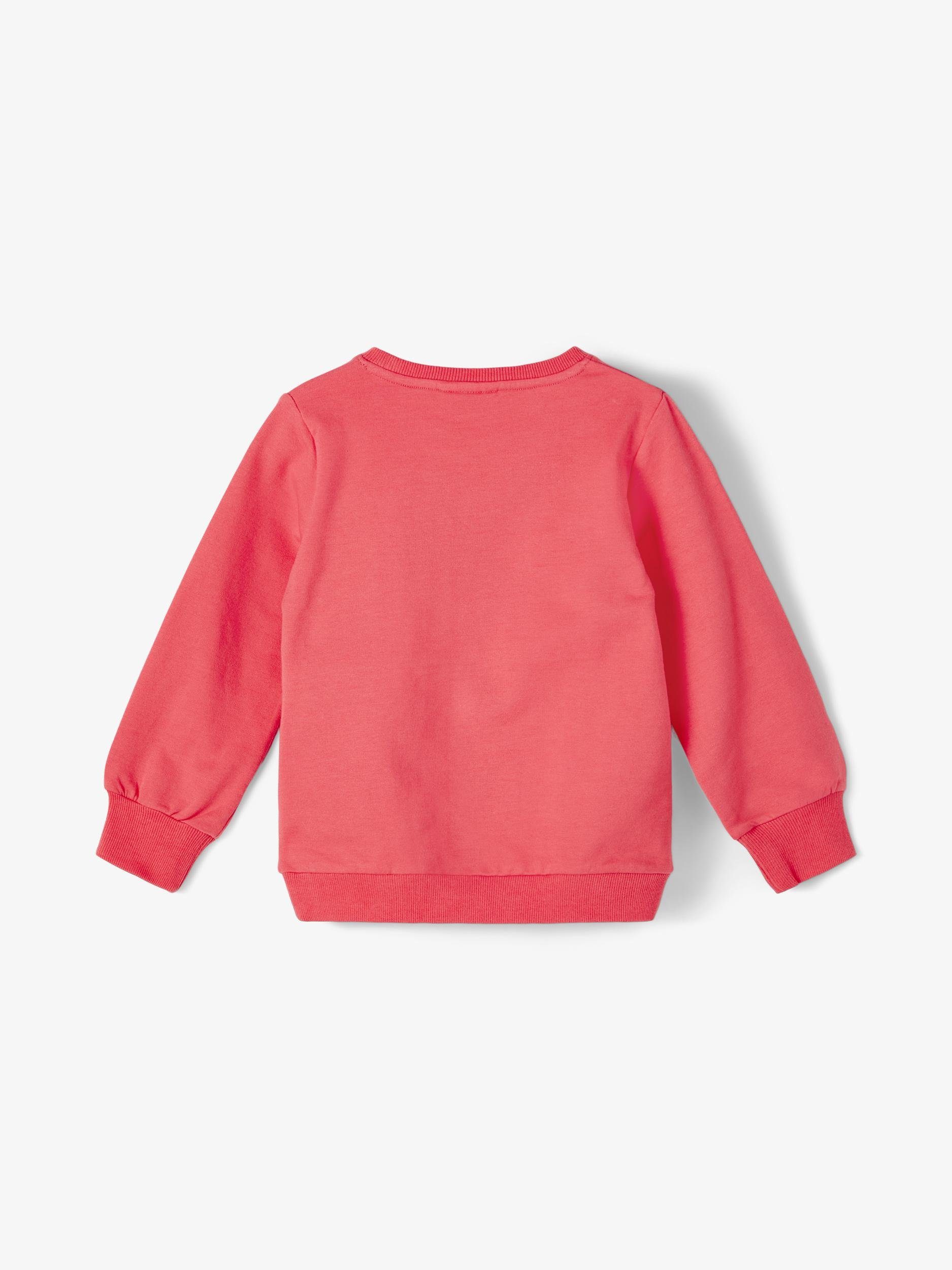 Sweater Sweatshirt langarm pink Name It Mädchen in It Name mit Print
