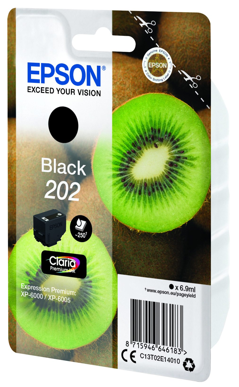 Epson Tintenpatrone 202 Black (250 Seiten) Tintenpatrone