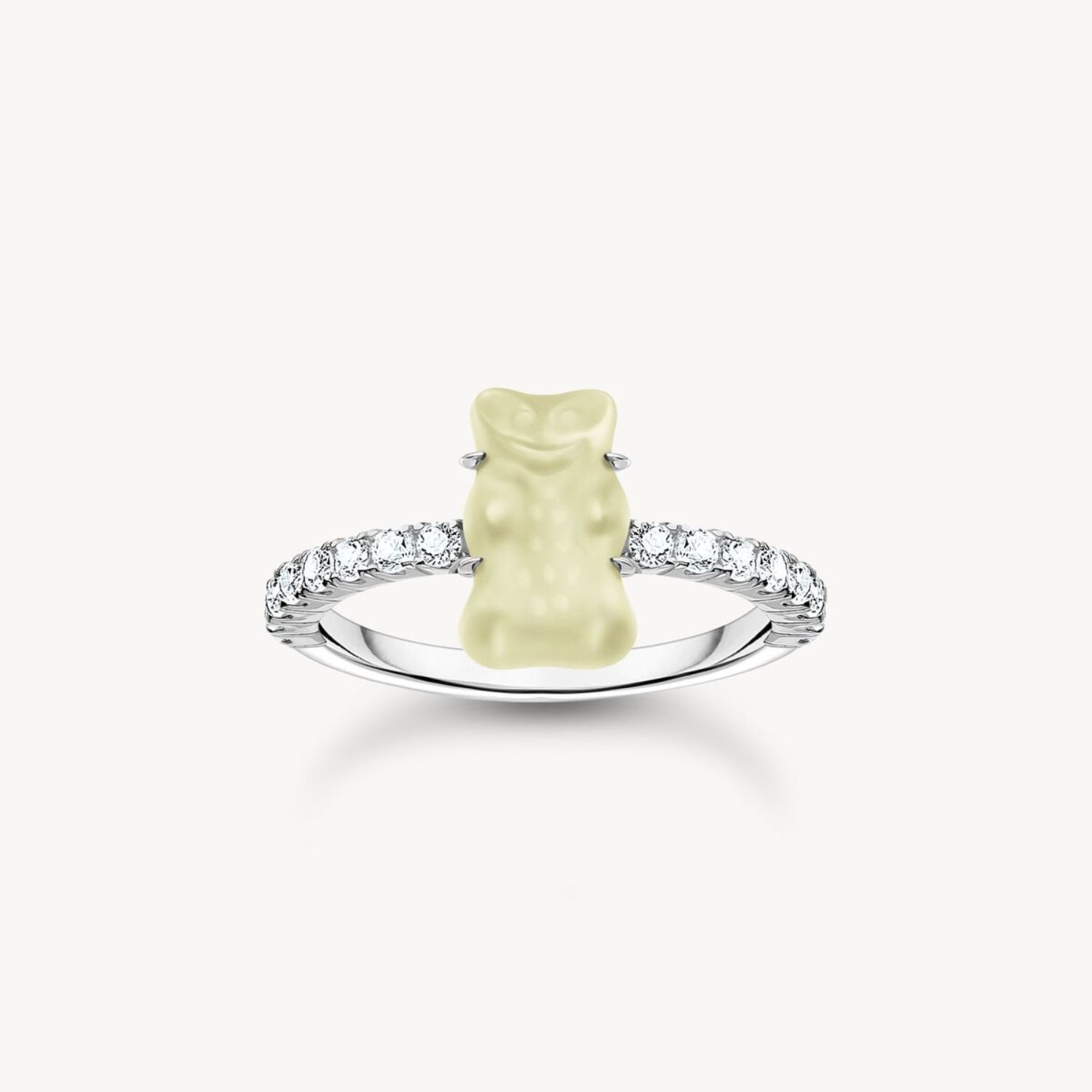 Silberring Thomas Sabo Ring Mini-Goldbärchen TR2459-052-14-60