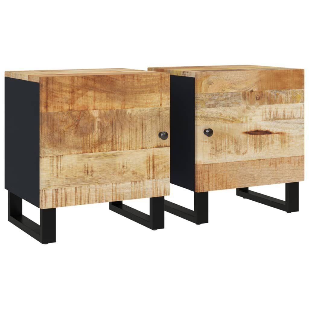 vidaXL Nachttisch Тумбочки 2 Stk. 40x33x46 cm Massivholz (2-St)