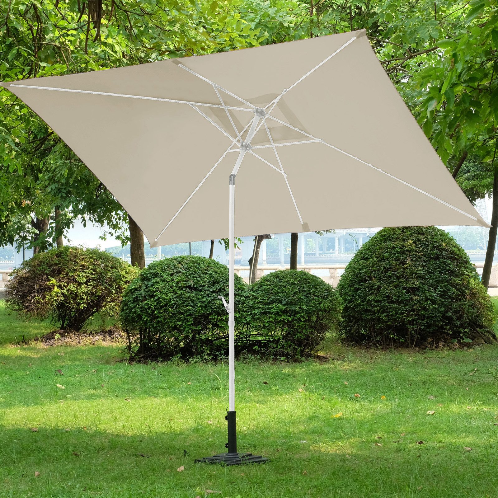 SVITA Sonnenschirm, Balkonschirm,2x3m,matt,rechteckig günstig online kaufen