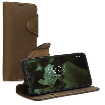 kalibri Handyhülle Hülle für Xiaomi Redmi Note 11 Pro+ 5G / Note 11 Pro Plus 5G, Leder Handyhülle Handy Case Cover - Schutzhülle Lederhülle