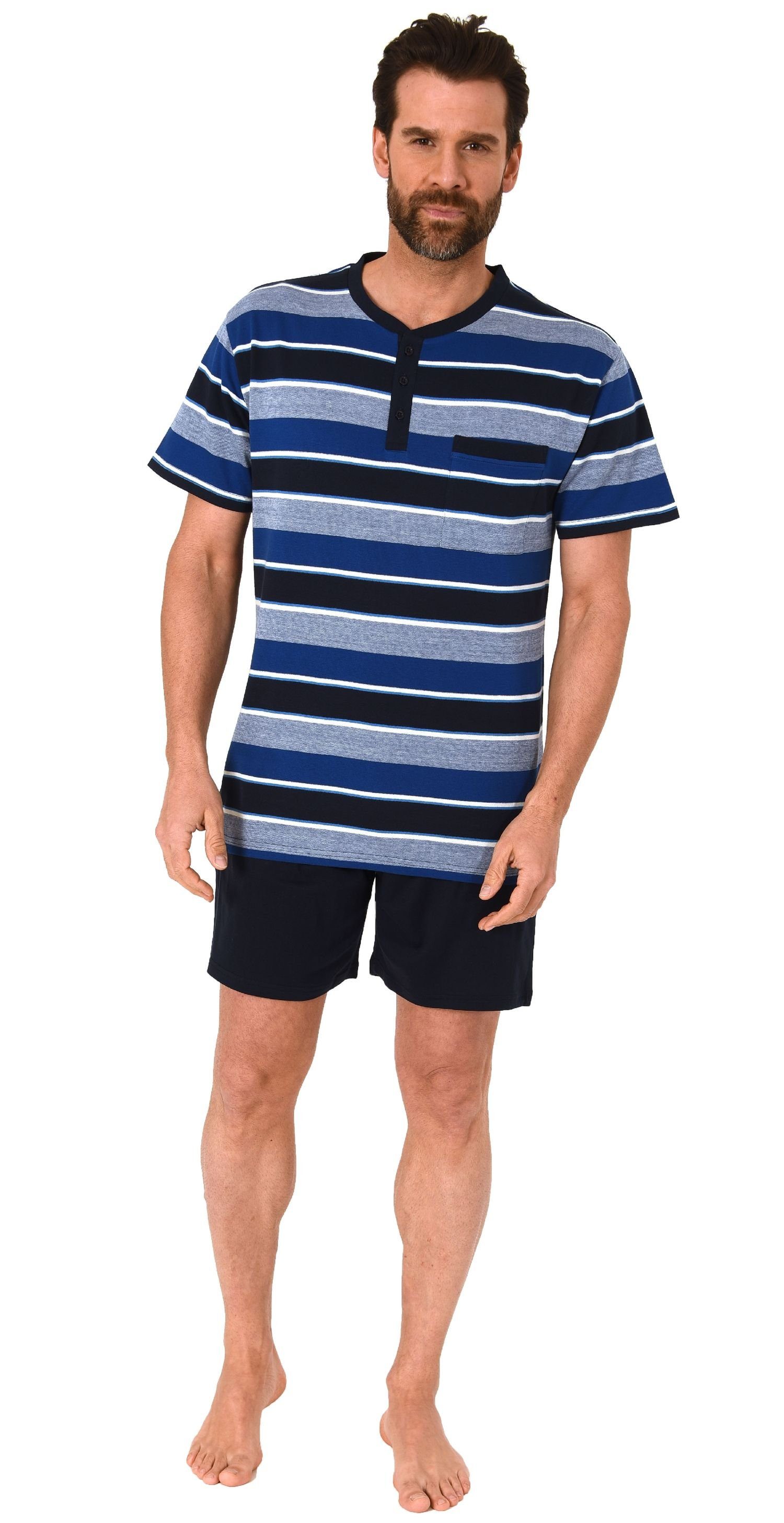 Normann Pyjama Herren Shorty Pyjama kurzarm günstig online kaufen