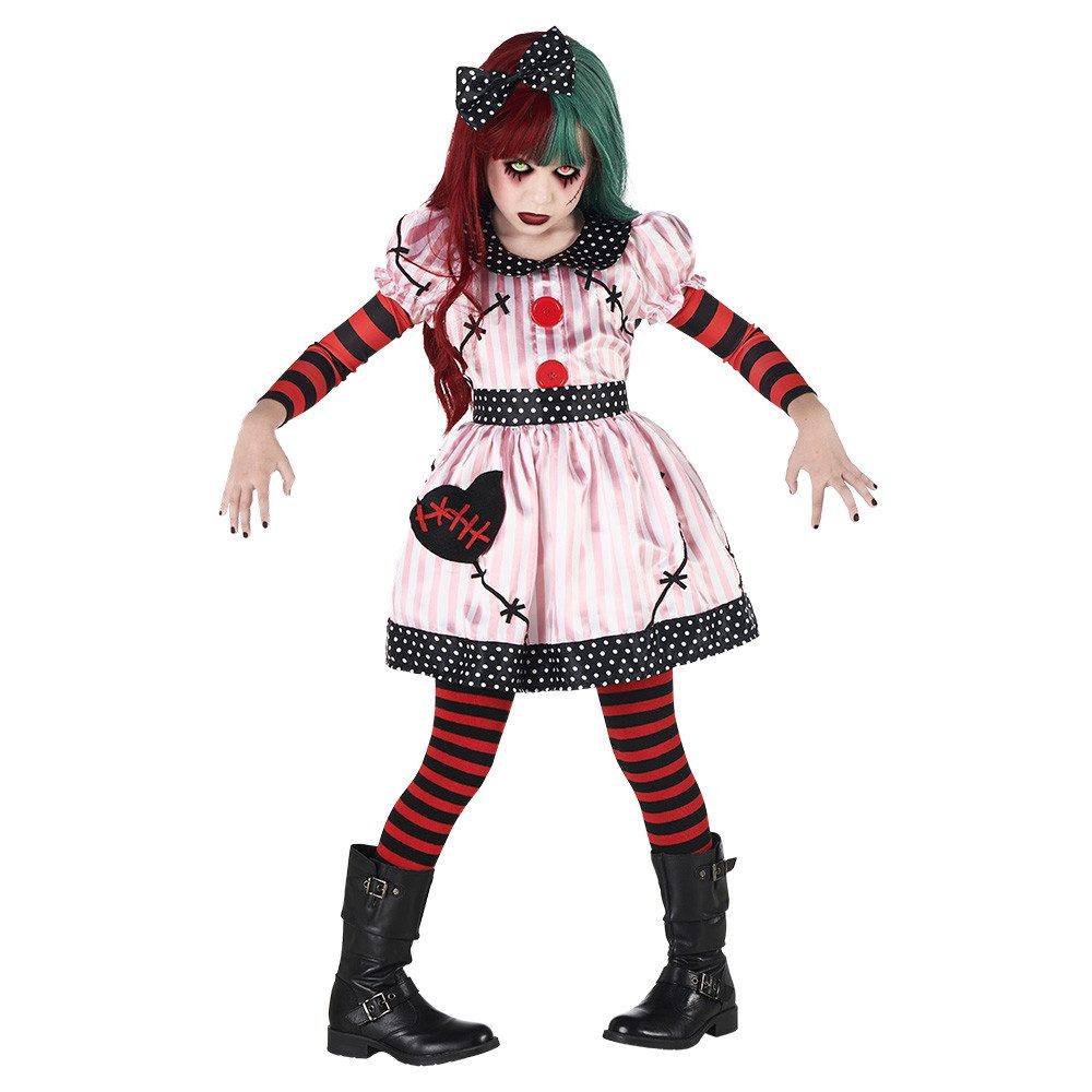 Boland Monster-Kostüm Kostüm Voodoo Puppe Puppen Verkleidung Mädchen Halloween Gruselige