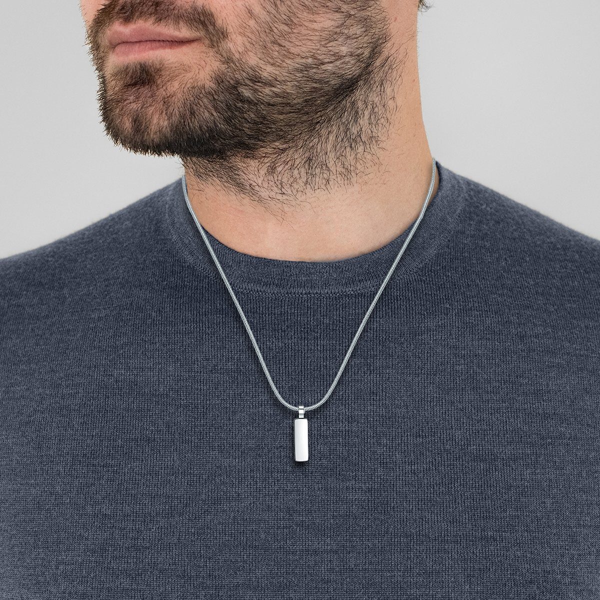 True Rebels Edelstahlkette silber, aus Edelstahl