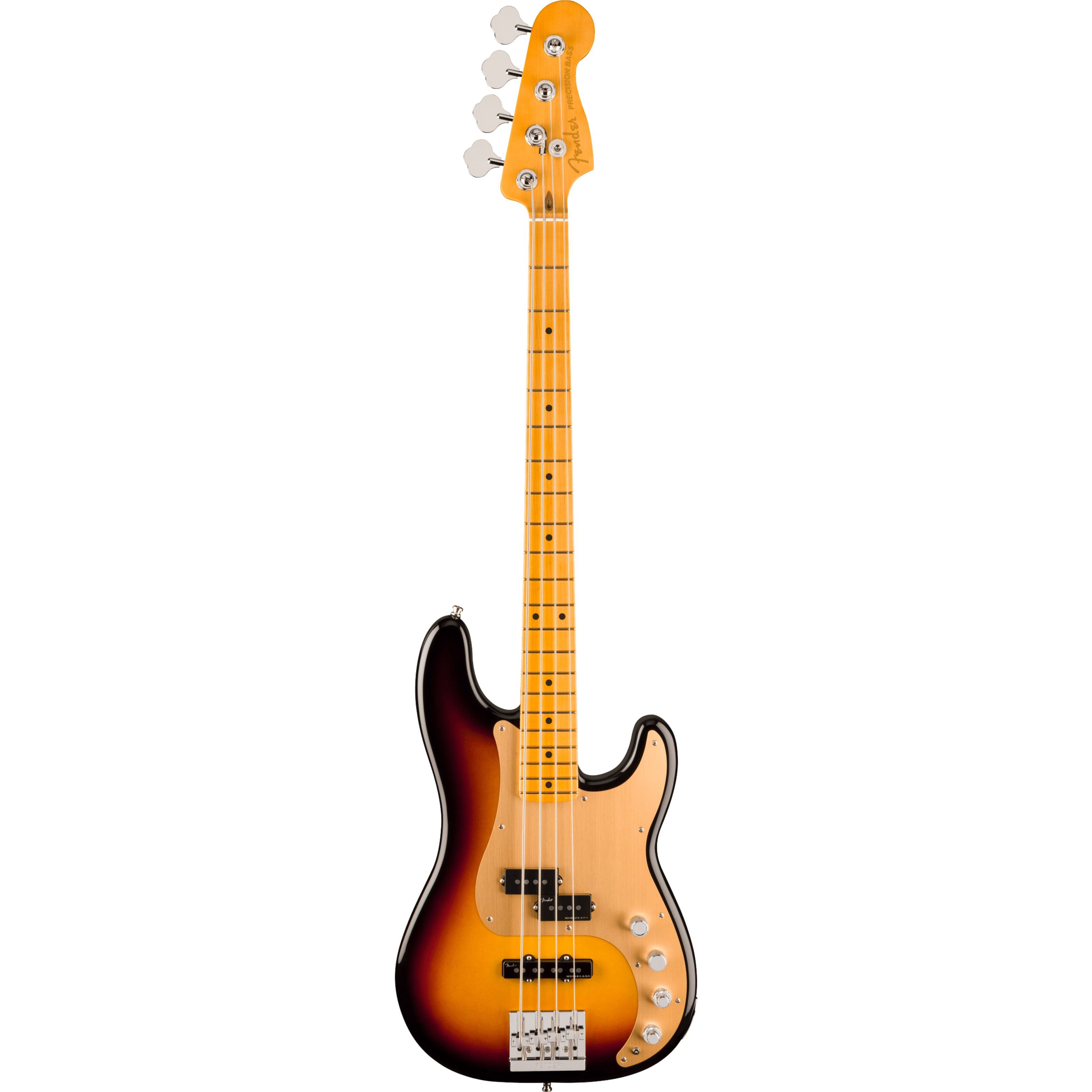 Fender E-Bass, E-Bässe, 4-Saiter E-Bässe, American Ultra II Precision Bass MN Ultraburst - E-Bass