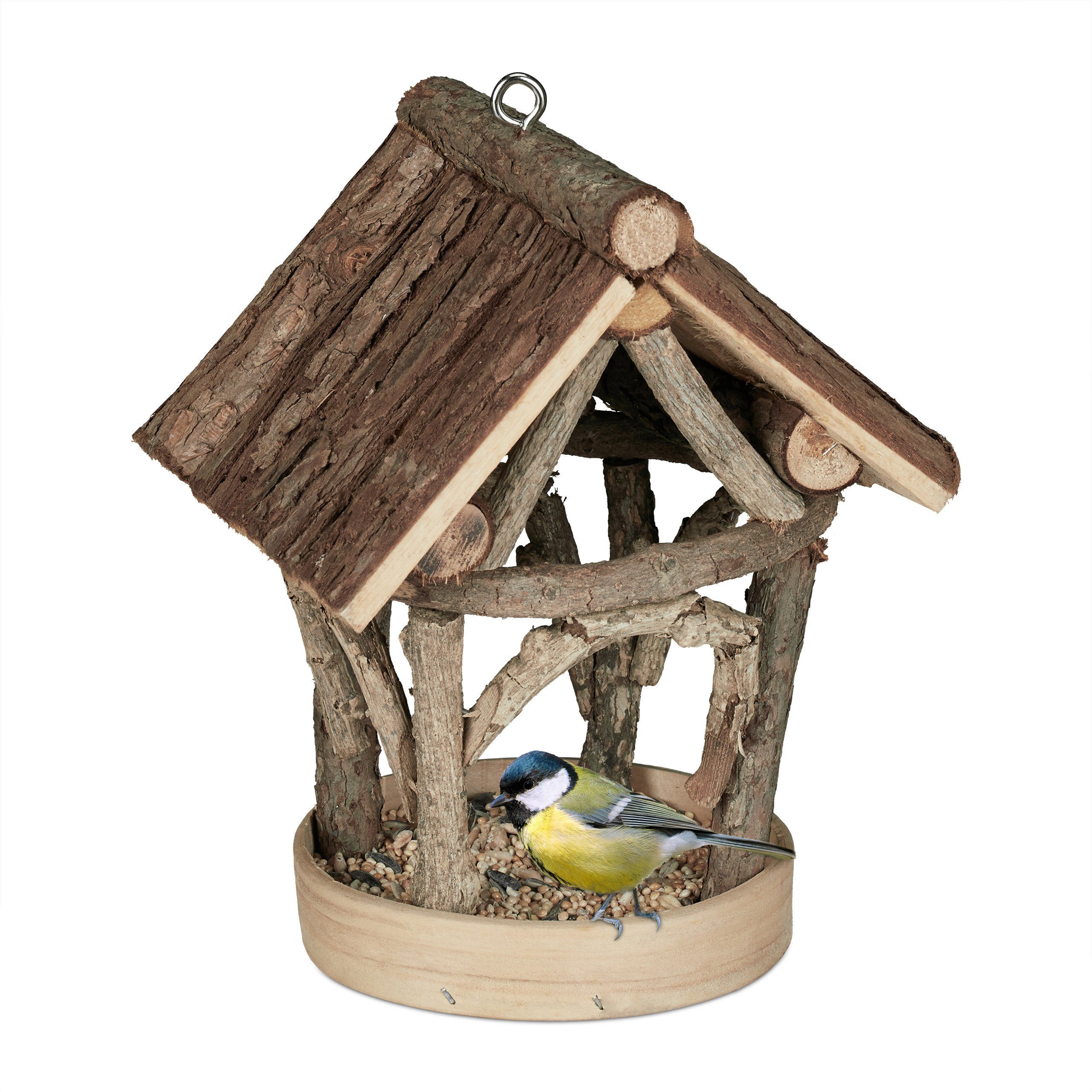 relaxdays Vogelhaus Vogelfutterhaus zum Aufhängen günstig online kaufen