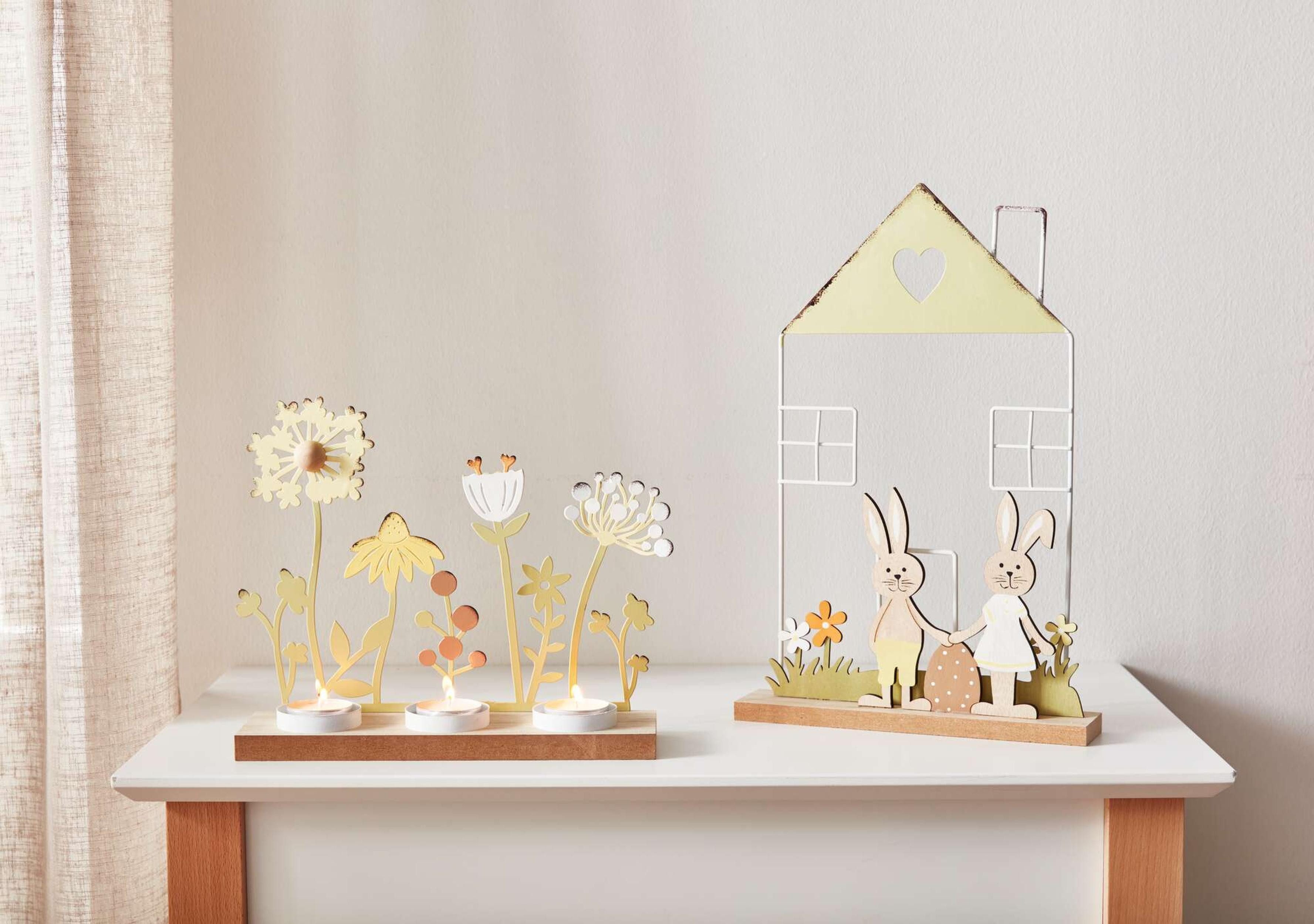 Osterhase Hasenhaus "Blumenwiese"