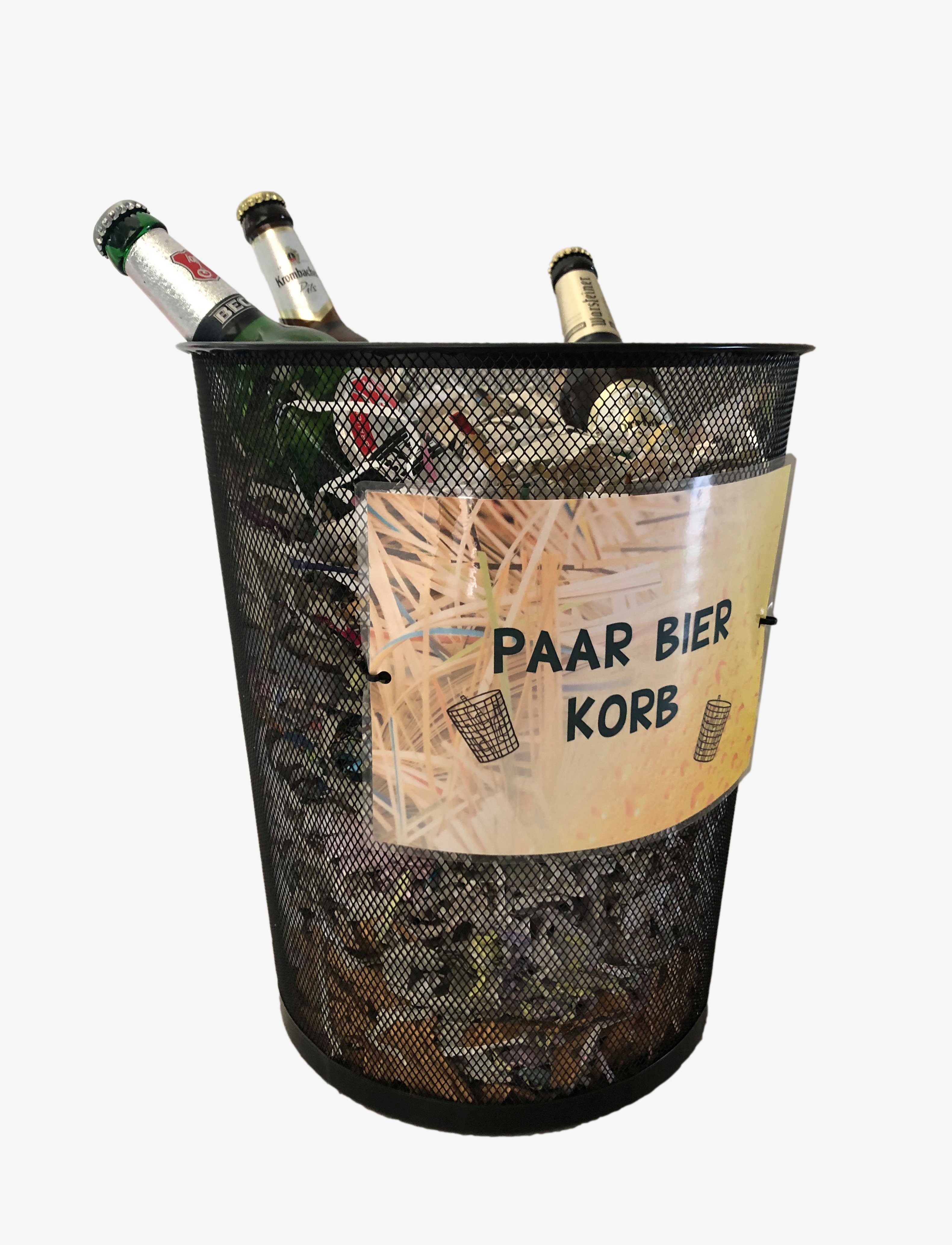 Deggelbam Papierkorb Paar Bier Korb / Witzige Geschenkidee, Ein Hingucker auf jeder Geburtstagsparty!