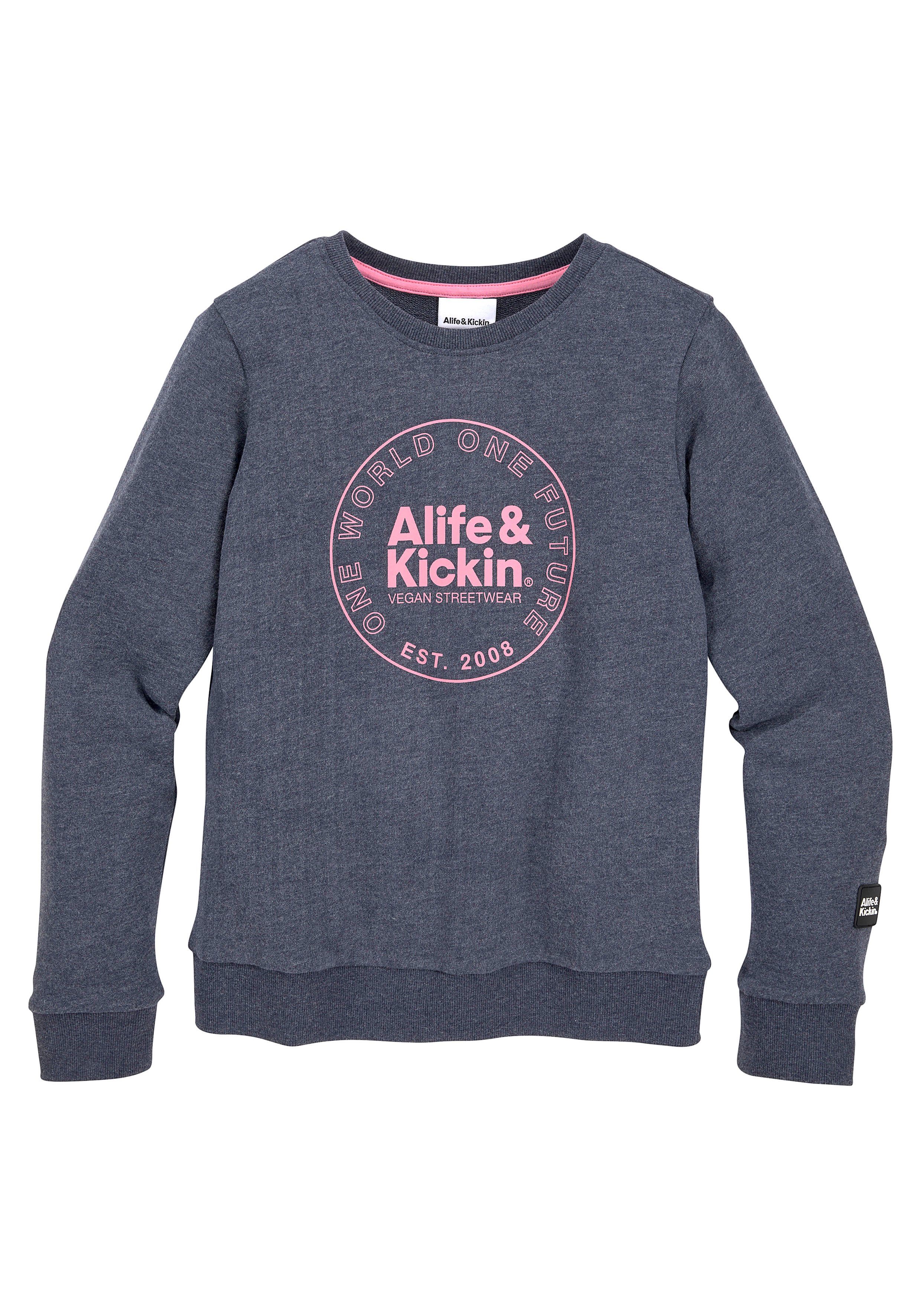 Alife & Druck MARKE! Sweatshirt Kids. Alife mit Logo Kickin Kickin für NEUE &