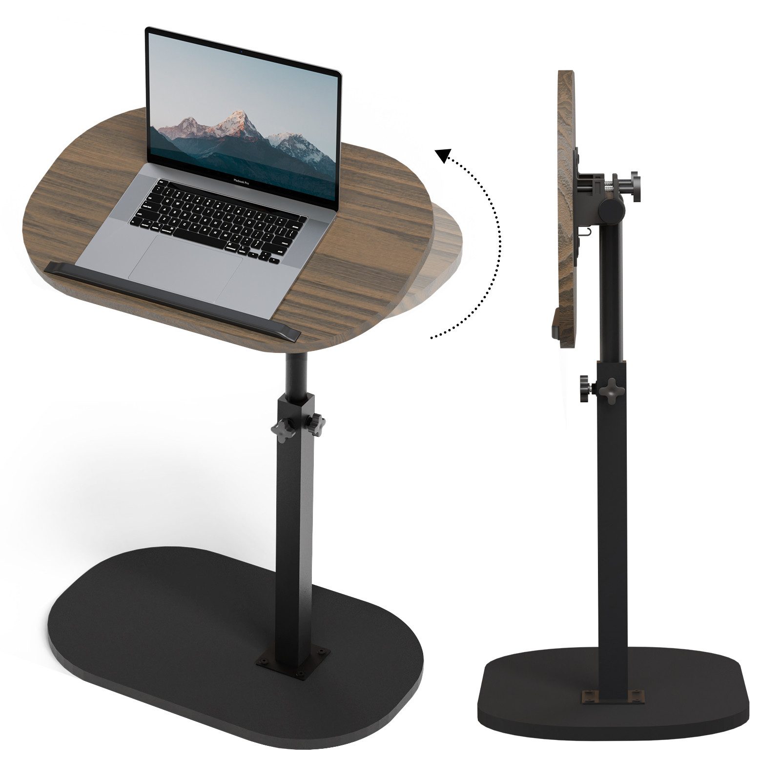 ROYGBIV Beistelltisch C Form mit 360° Drehfunktion, Höhenverstellbarer Side günstig online kaufen