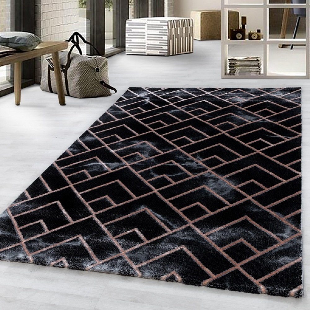 Designteppich Marmoroptik Teppich, edel rechteck und chic, Bronze Giantore