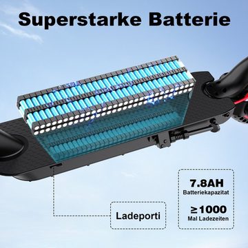 HITWAY E-Scooter 8.5 Zoll Klappbar E-roller 20km/h mit Strassenzulassung (eKFV) 3 Gänge, 400,00 W, 20,00 km/h, 280,8Wh,Ladegerät,APP-Sperrfunktion