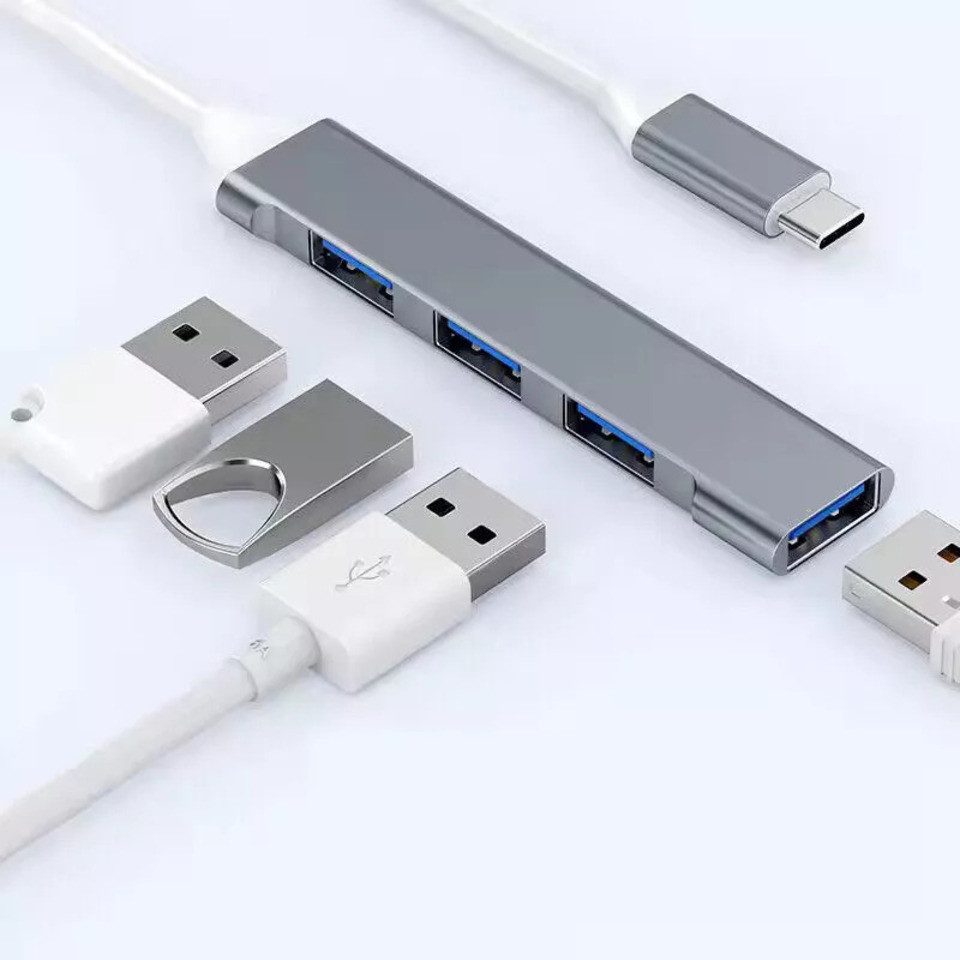 Laptop-Dockingstation USB 3.0 Hub 4in1 Verteiler Adapter für Notebook Smartphone Laptop