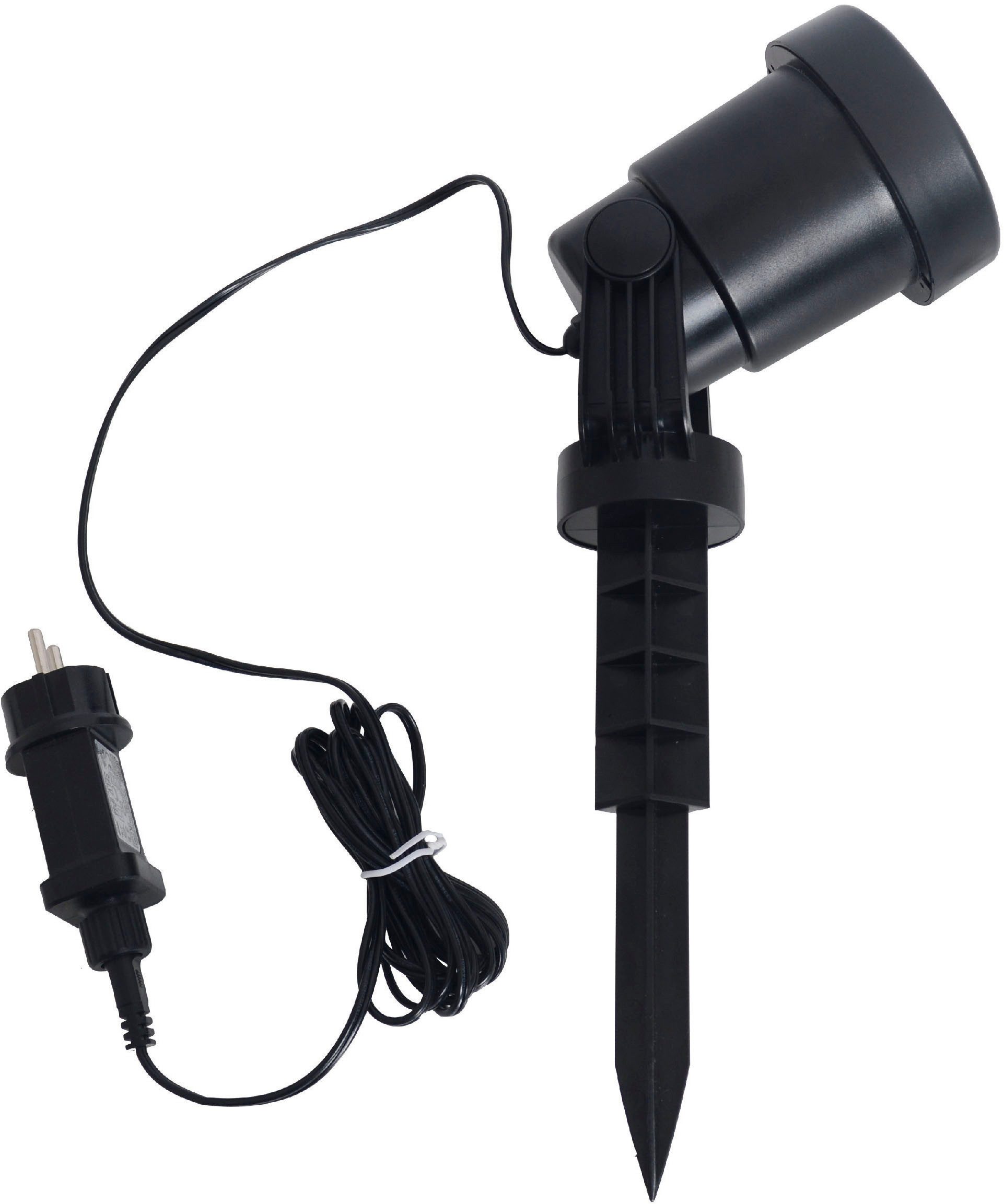 näve LED Gartenleuchte Projektor, LED fest integriert, Laser, Effektbeleuchtung Außenerdspieß, div. Programme, Farbspiel rot/grün