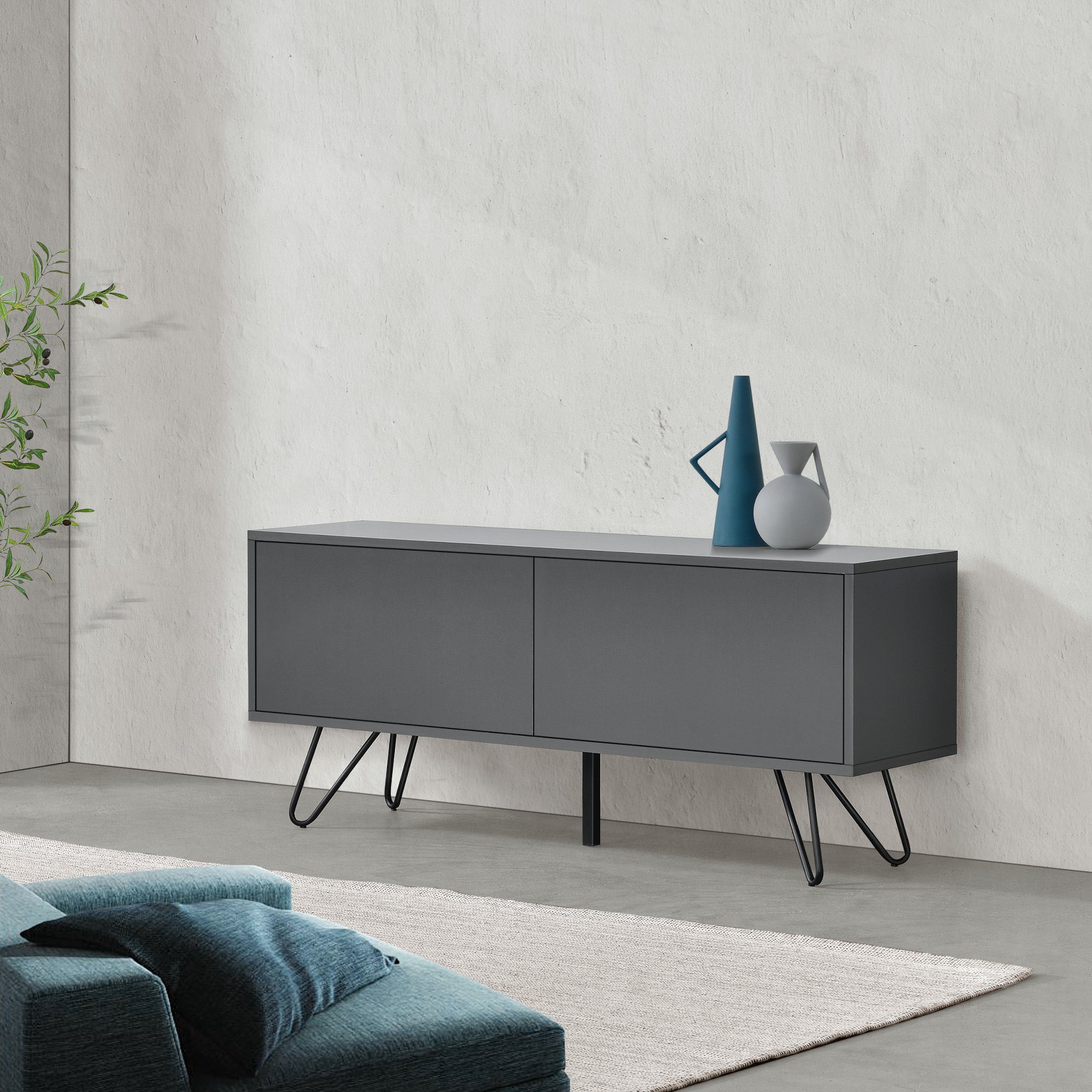 en.casa Sideboard, Bollebygd Wohnzimmerschrank 46,5 x günstig online kaufen