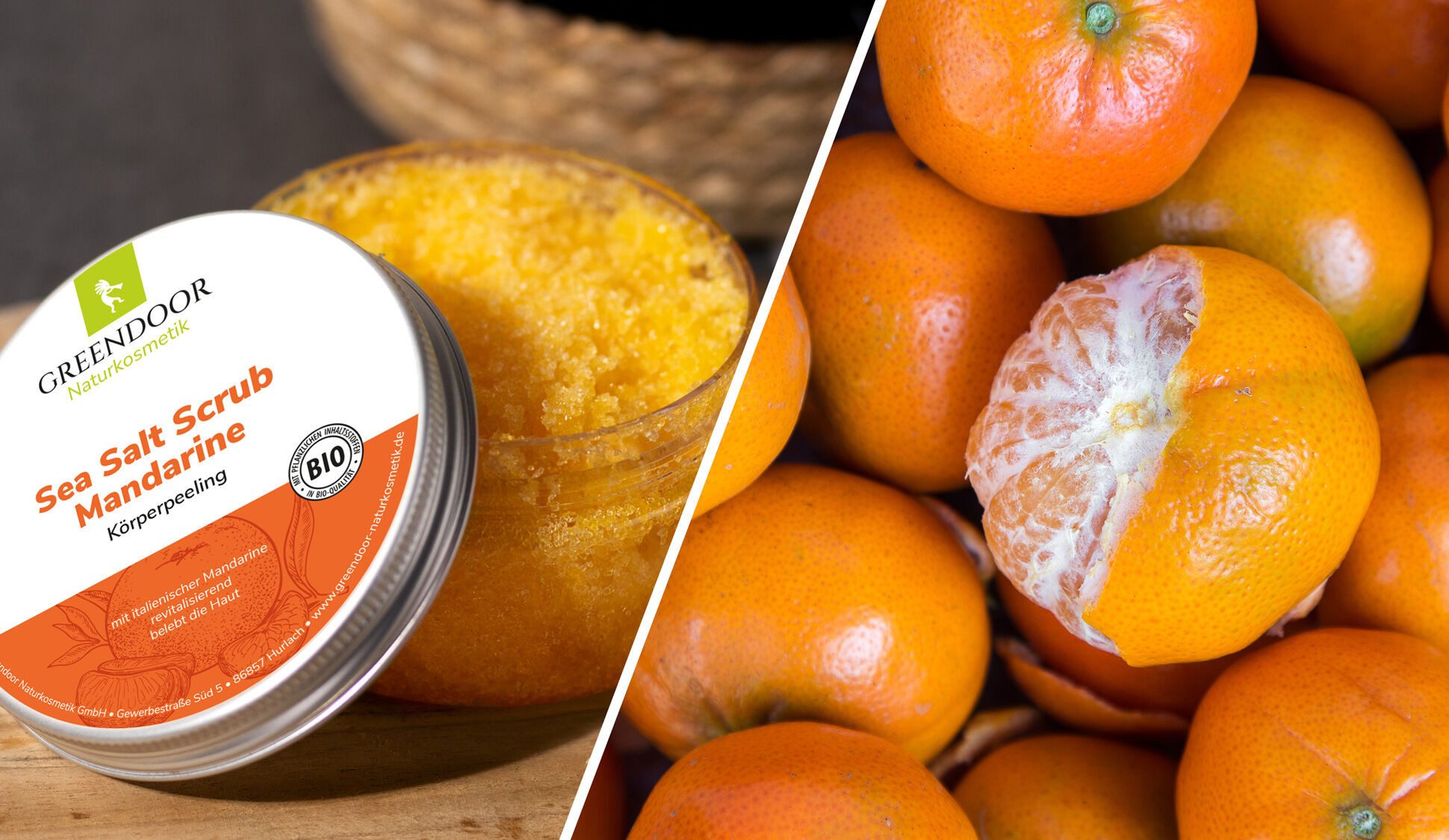 GREENDOOR Körperpeeling Sea Salt Scrub Mandarine
